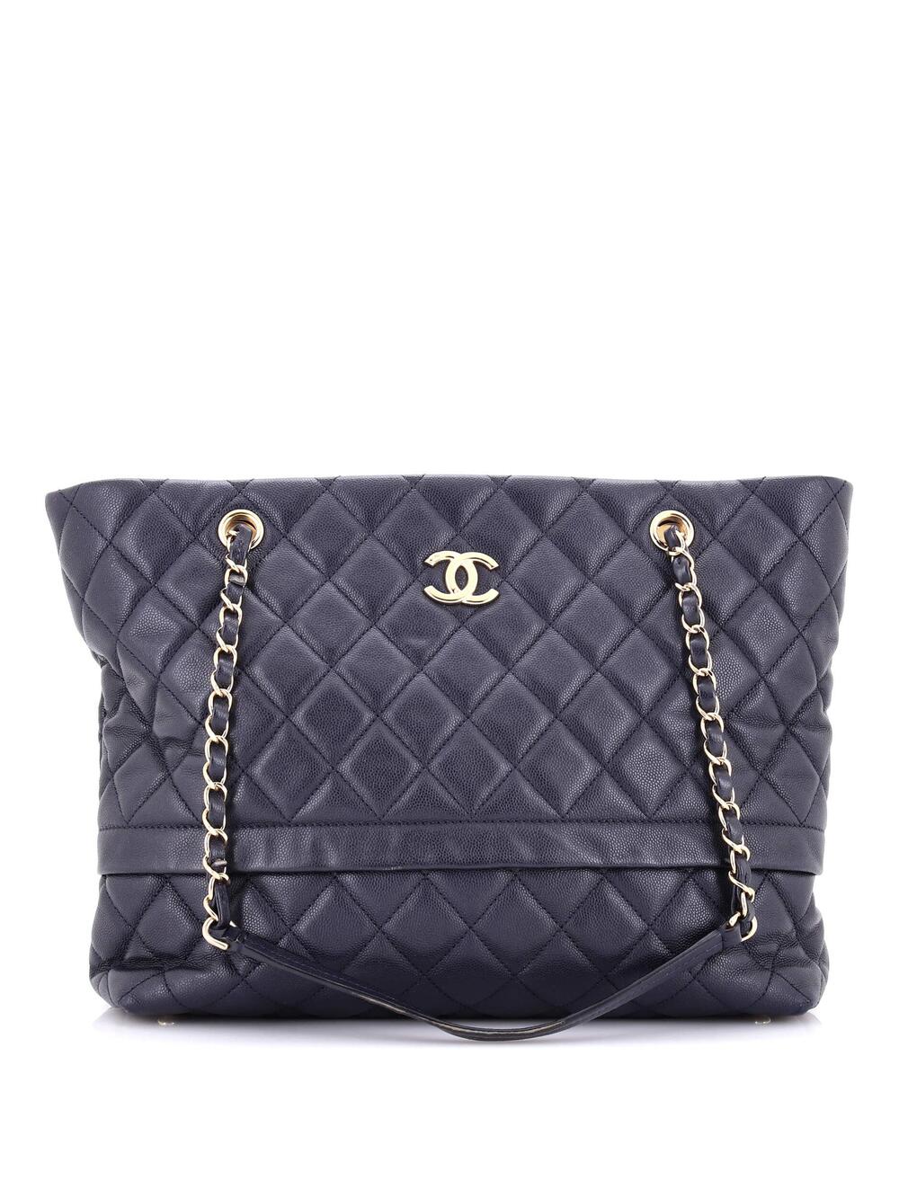 Chanel Rolled Up Tote Quilted Caviar #296832C38B